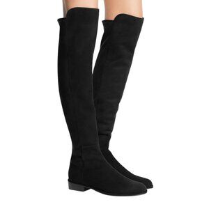 Stuart Weitzman Women's Black 5050 Stretch Suede Over The Knee Boots